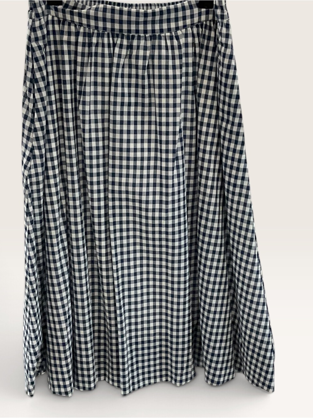DownEast Navy and White Gingham Bubble Skirt